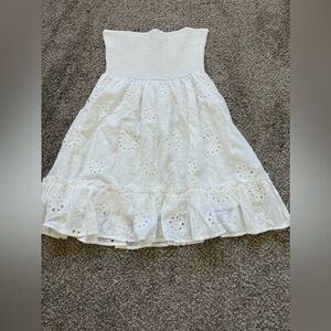 Cream Eyelet Dress